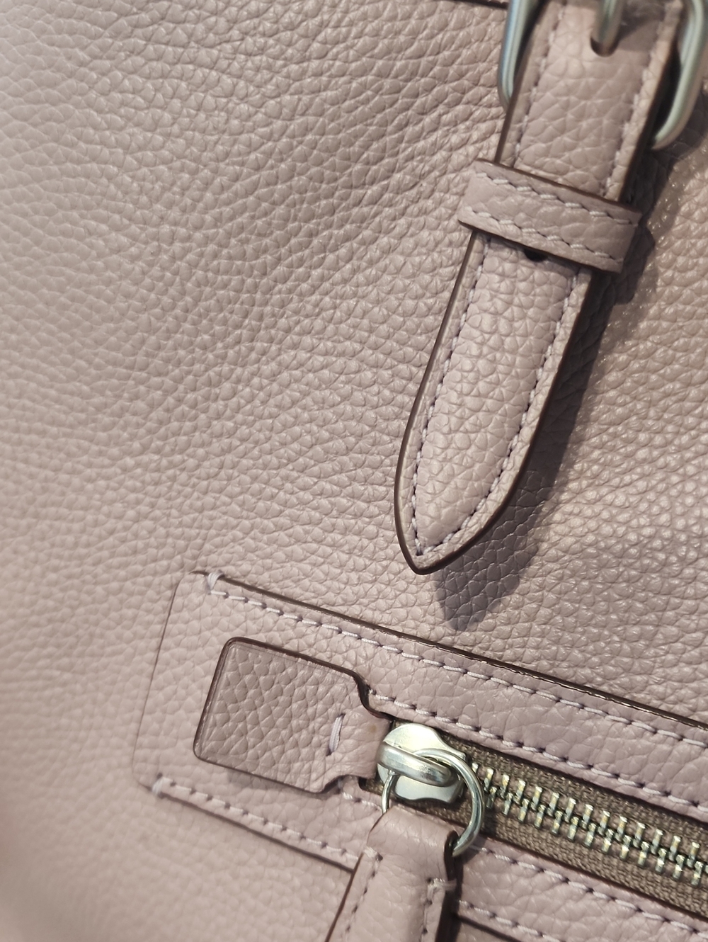 Coach Taylor Faded PURPLE Pebbled Leather Tote - Picture 10 of 10